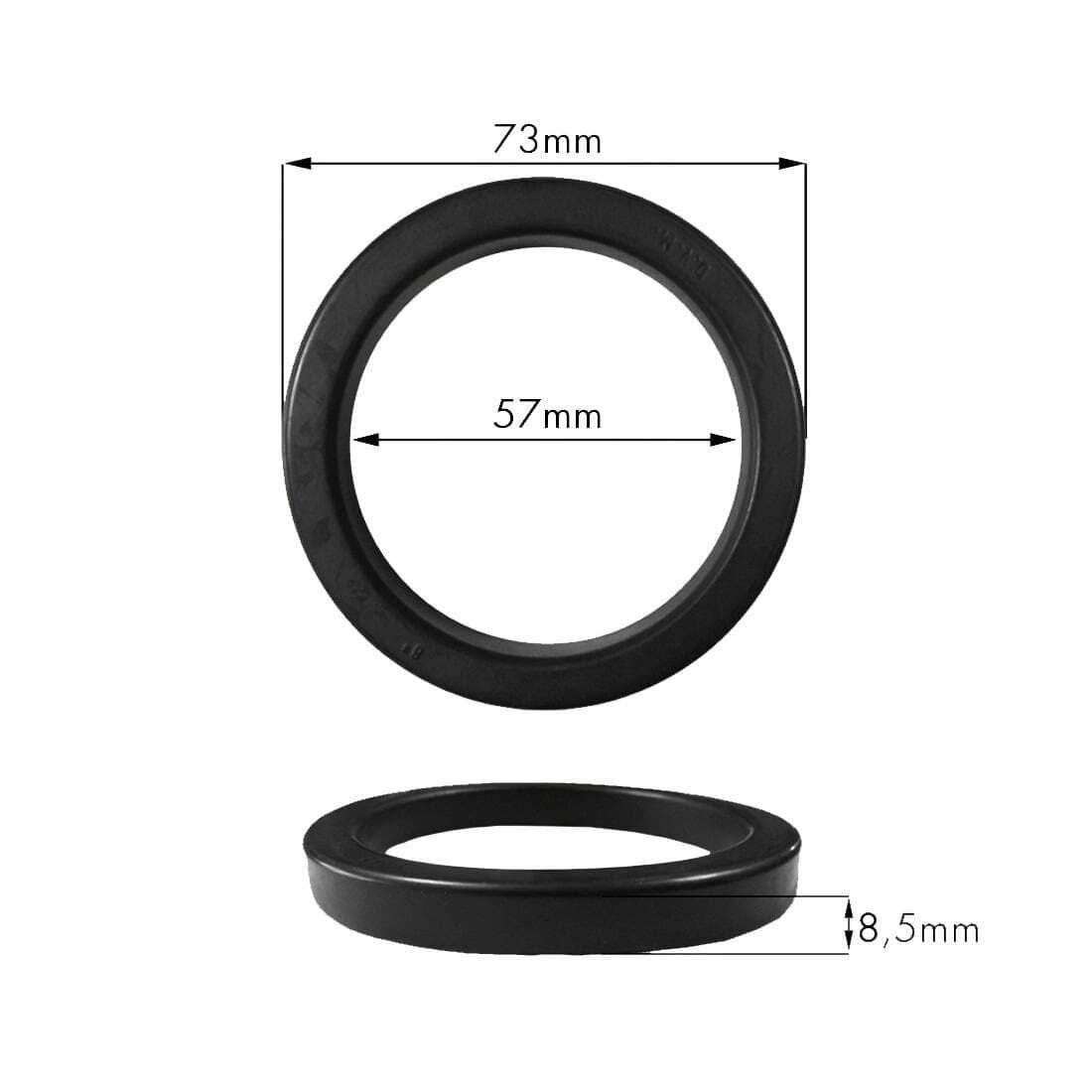 אטם גומי E61 שחור 8.5 מ"מ
